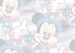 Mickey Mouse Independance Day Scrapbooking Stationary