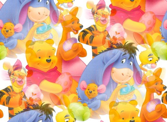 Pooh, Tigger, Rabbit, Eeyore Easter Wallpaper