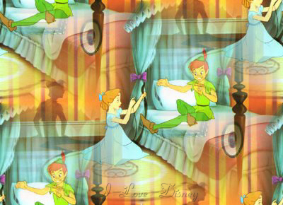 Right Click and Select Save the Tinkerbell and Peter Pan Wallpaper