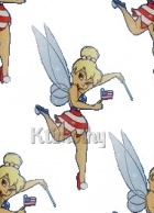 Tinkerbell 4th of July Desktop Scrapbooking