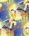 Jasmine and Aladdin Cartoon Desktop Wallpaper