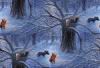 Winnie the Pooh Winter Art Desktop Wallpaper